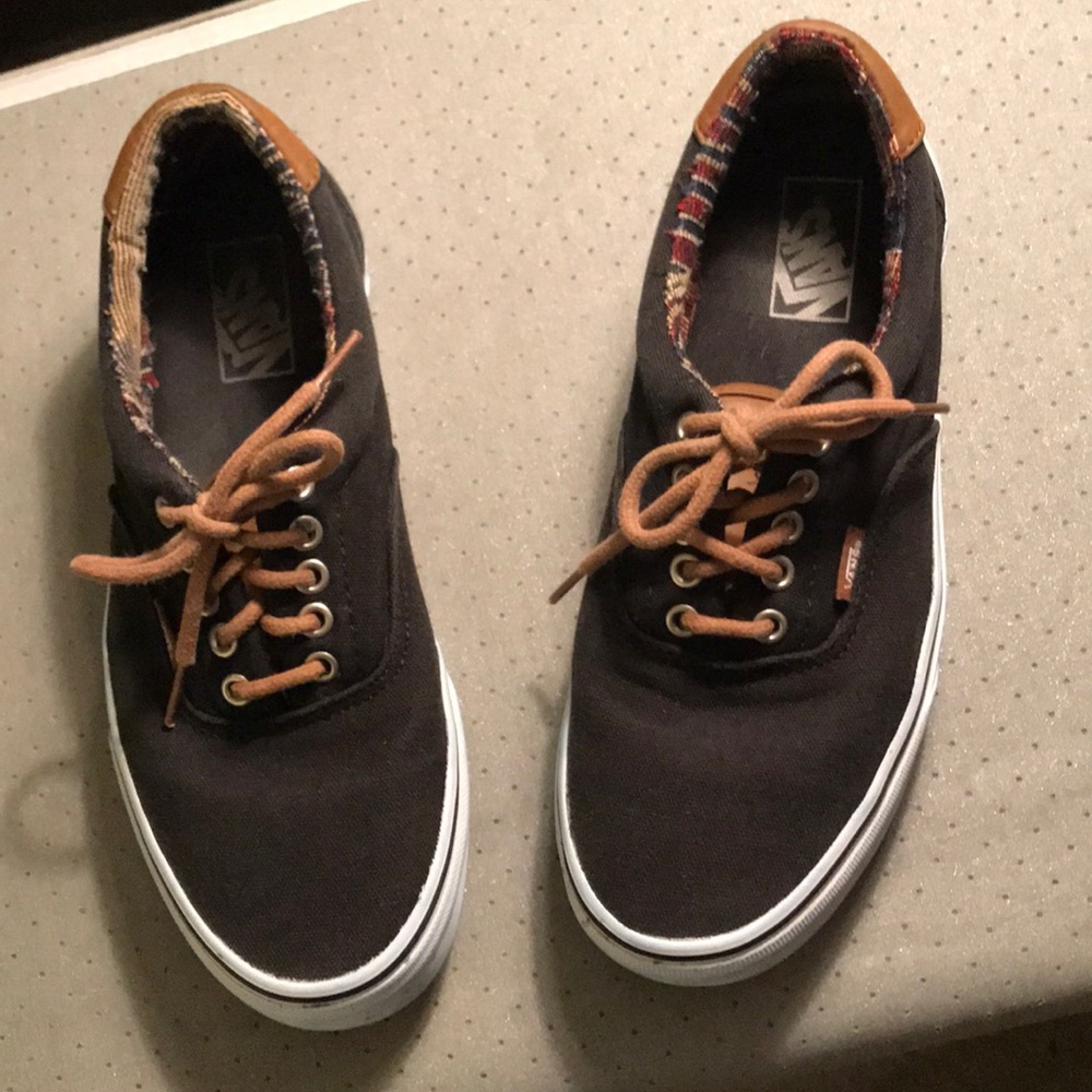 Vans Black Shoe with Tan Laces - Men/Women